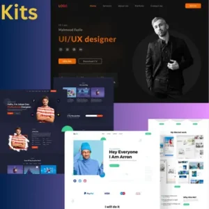Portfolio & Resume Figma Template UI kits