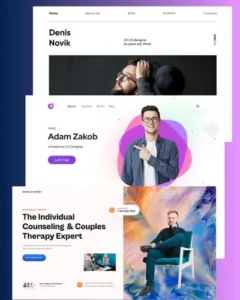 Portfolio and Resume figma templates kit