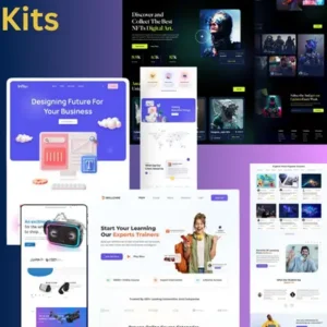 Landing page figma Template UI kits