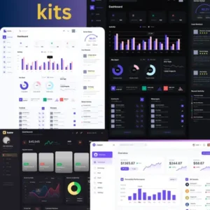 Figma UI Kits for Dashboards and SAAS