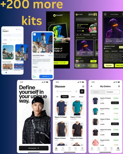 Home 6 Figma UI Kits for web apps and startups